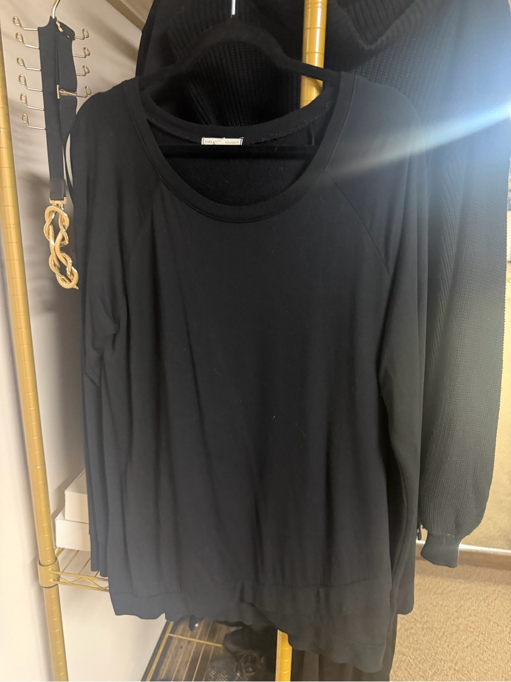 Threads 4 Thought Black Long-Sleeve Crewneck Tee